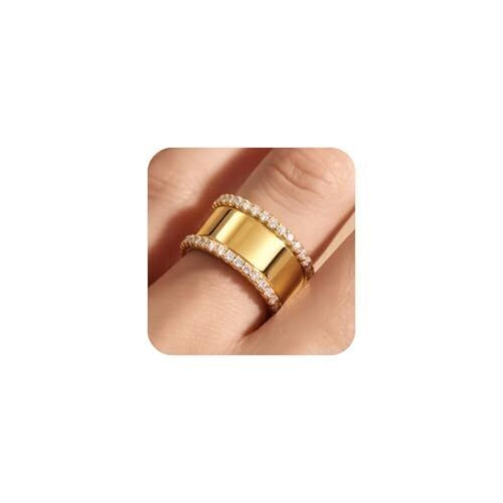 6864 3-Pack Stacking Rings for Oura Ring Gen 3 & Gen 4 – 18K Gold & Silver
